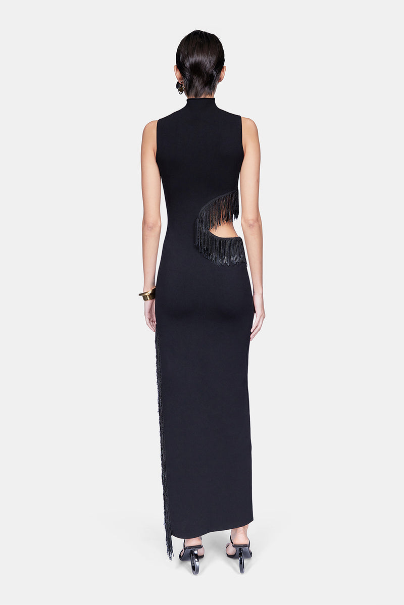 Beaded Nova Dress - Black
