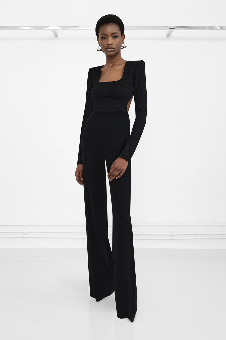 Liquid Chain Jumpsuit - Black