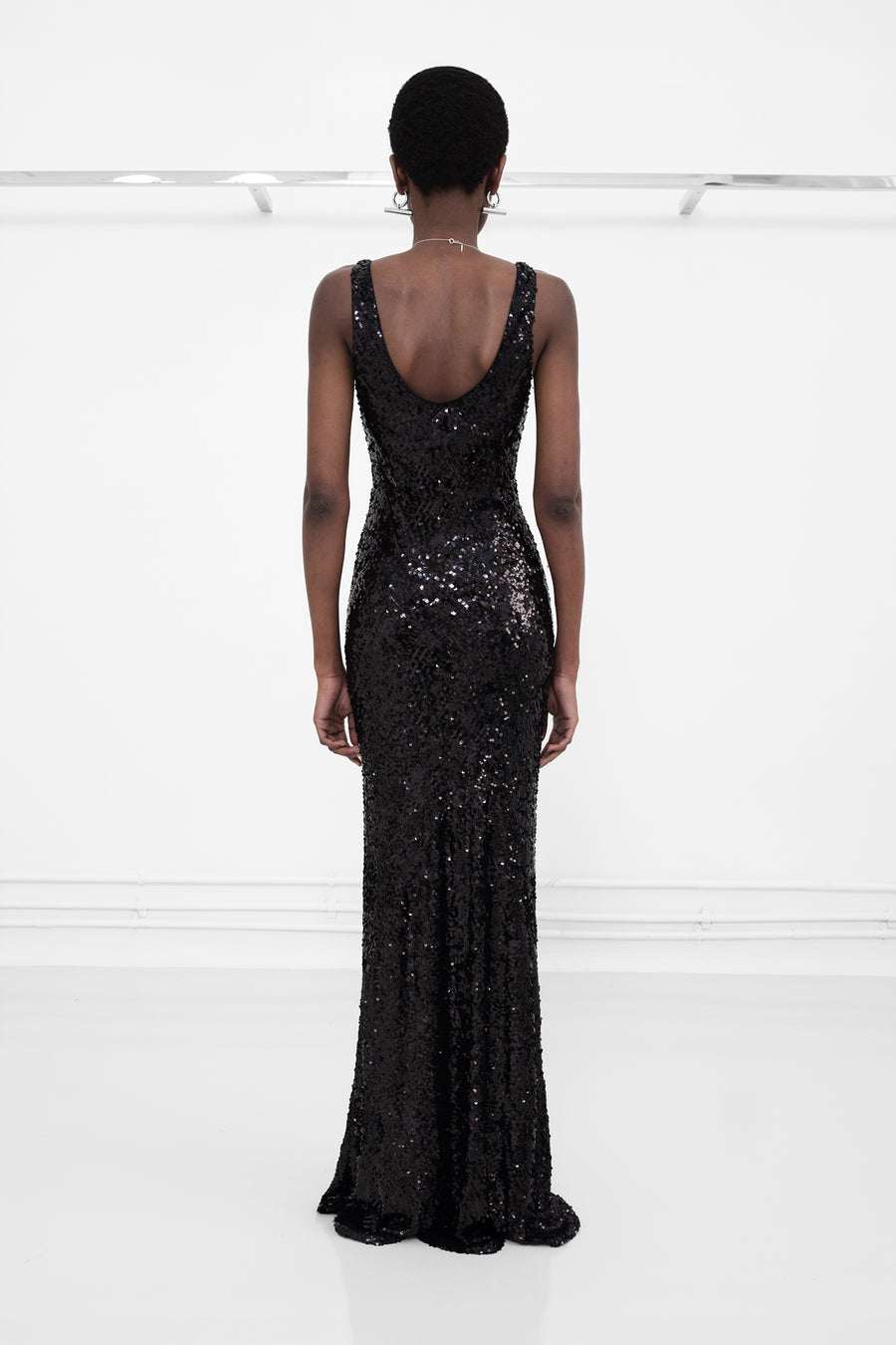 Moonlight Valletta Dress - Black Sequin