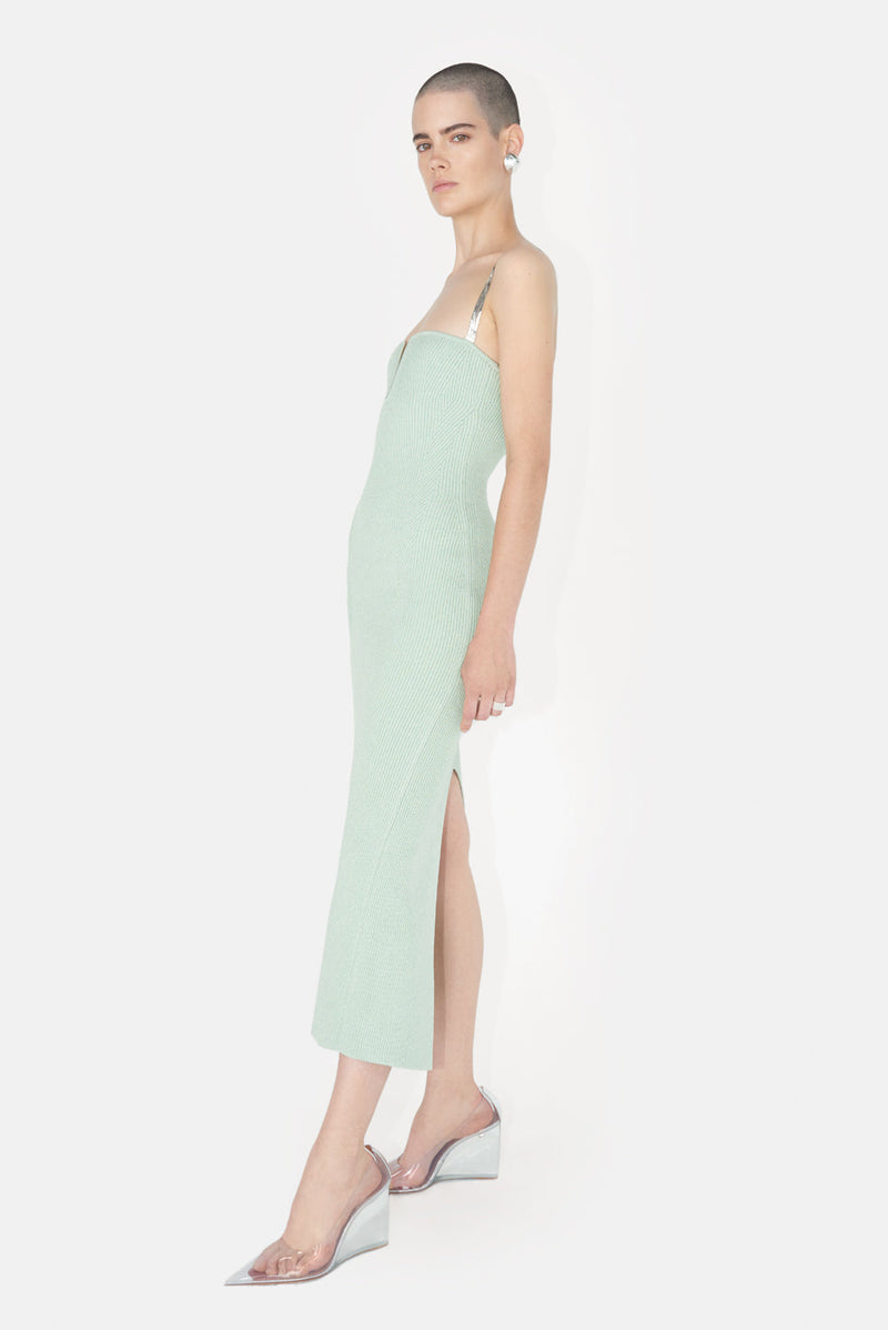 GALVANIZED OPHELIA DRESS - SEAGLASS