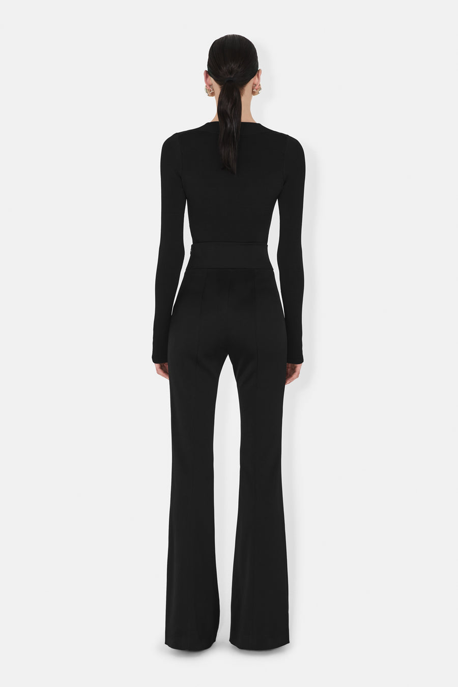 SASHA BALLET NECK BODY - BLACK