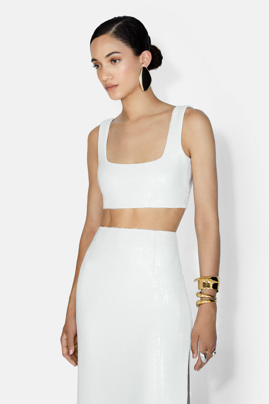 Beating Heart Bridal Crop Top