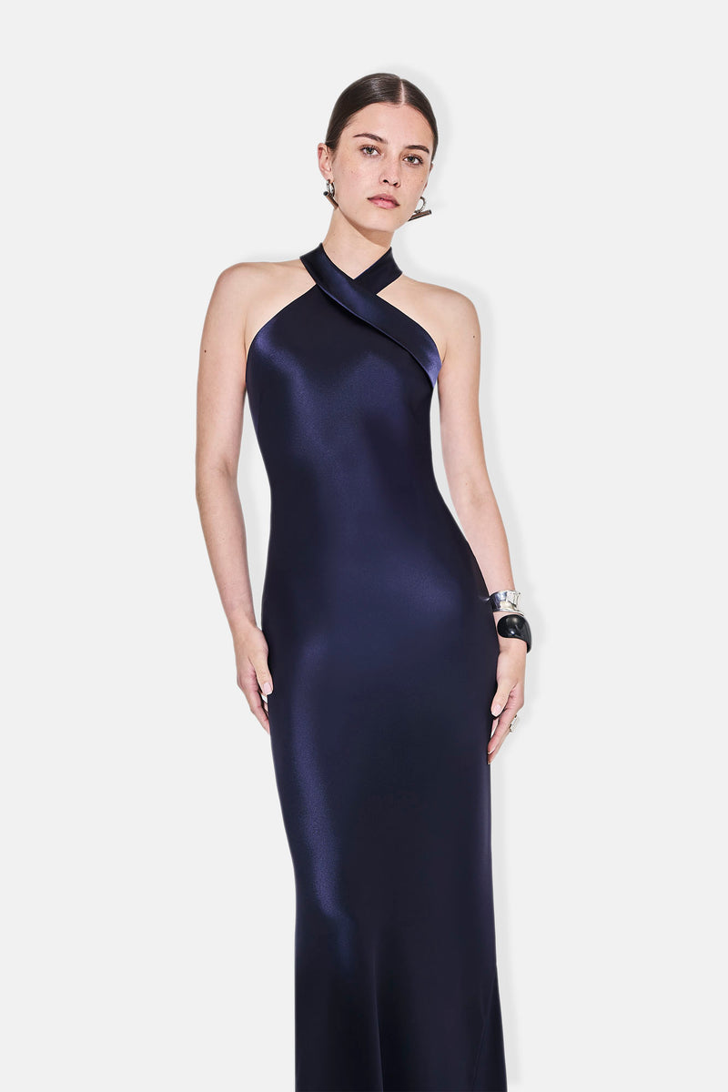 Cropped Pandora Dress - Midnight