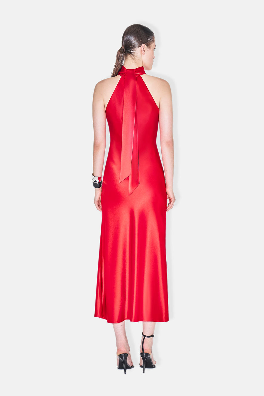 Cropped Sienna Dress - Sunset Red