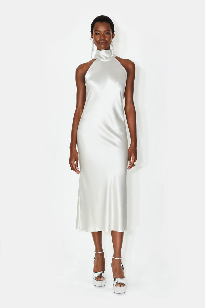 Cropped Sienna Dress - Platinum