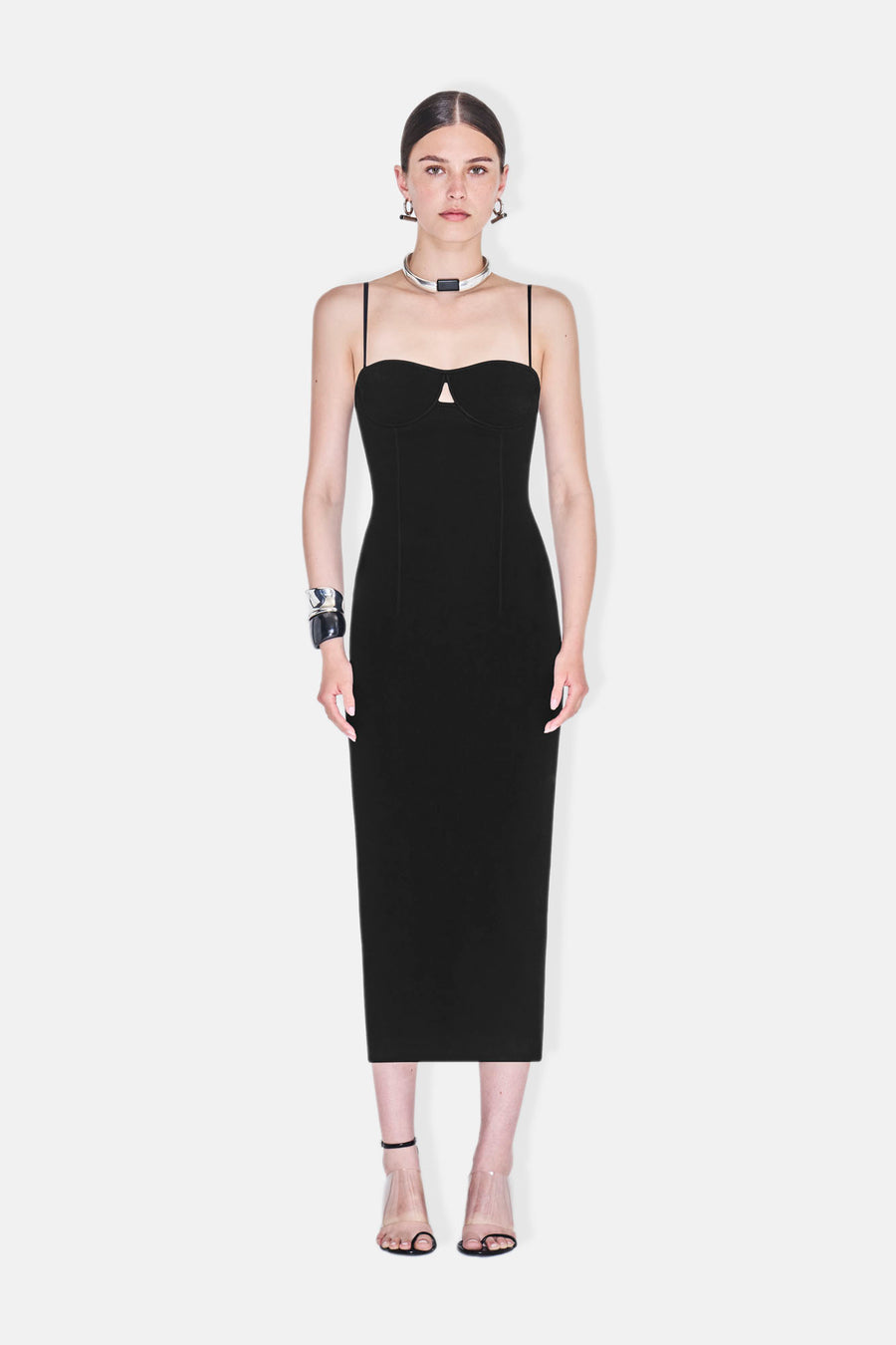 Sculpted Amelia Dress - Black
