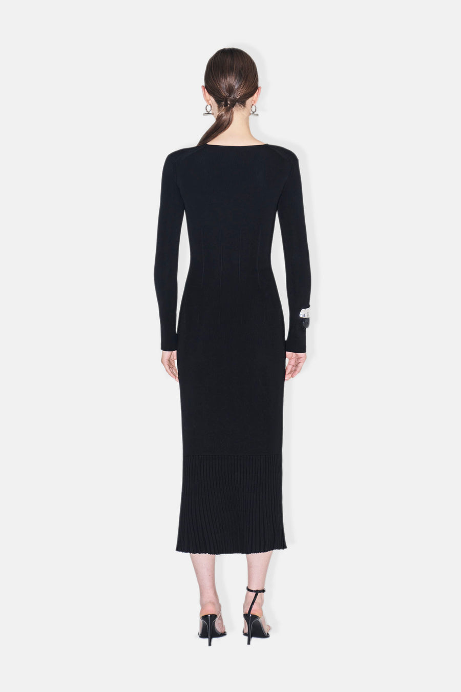 Crew Neck Atalanta Dress - Black