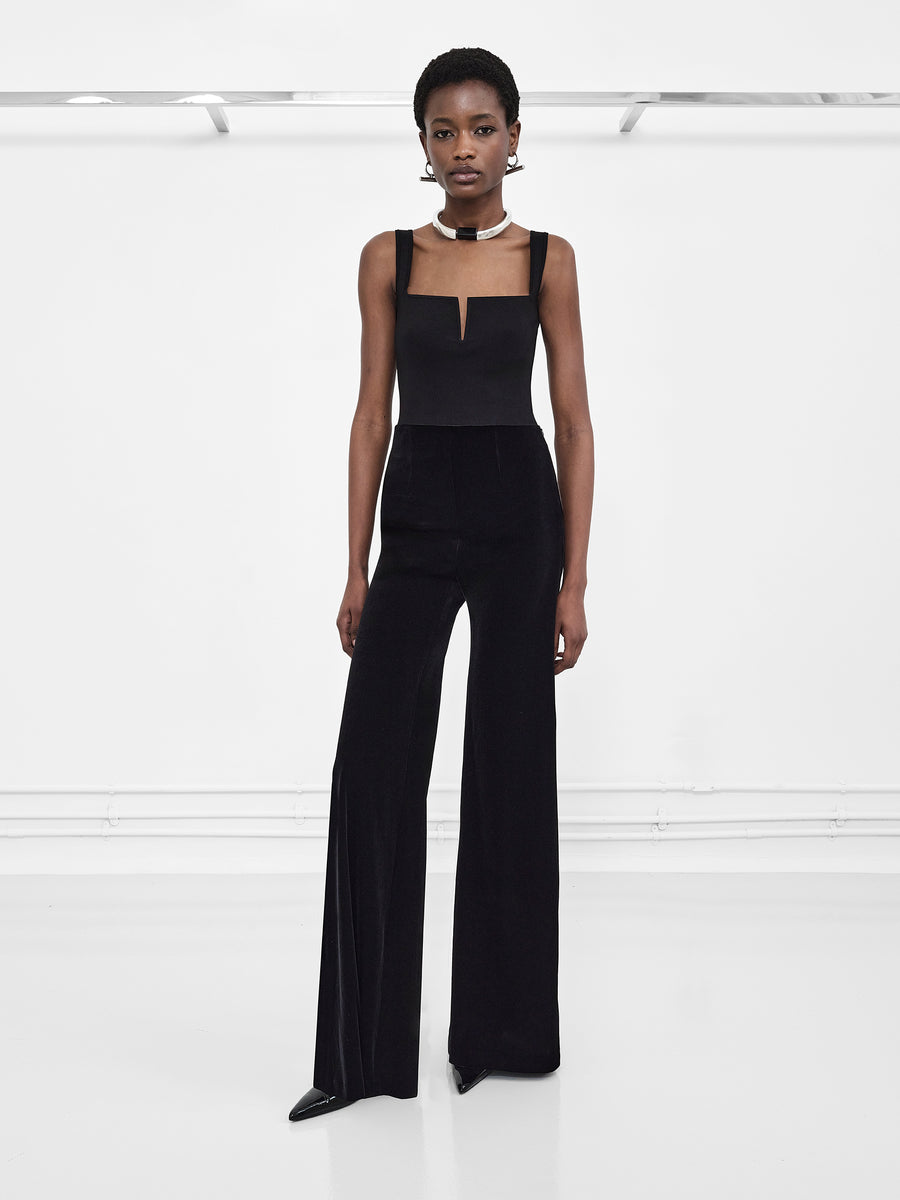 Winter Sun Velvet Trousers - Black