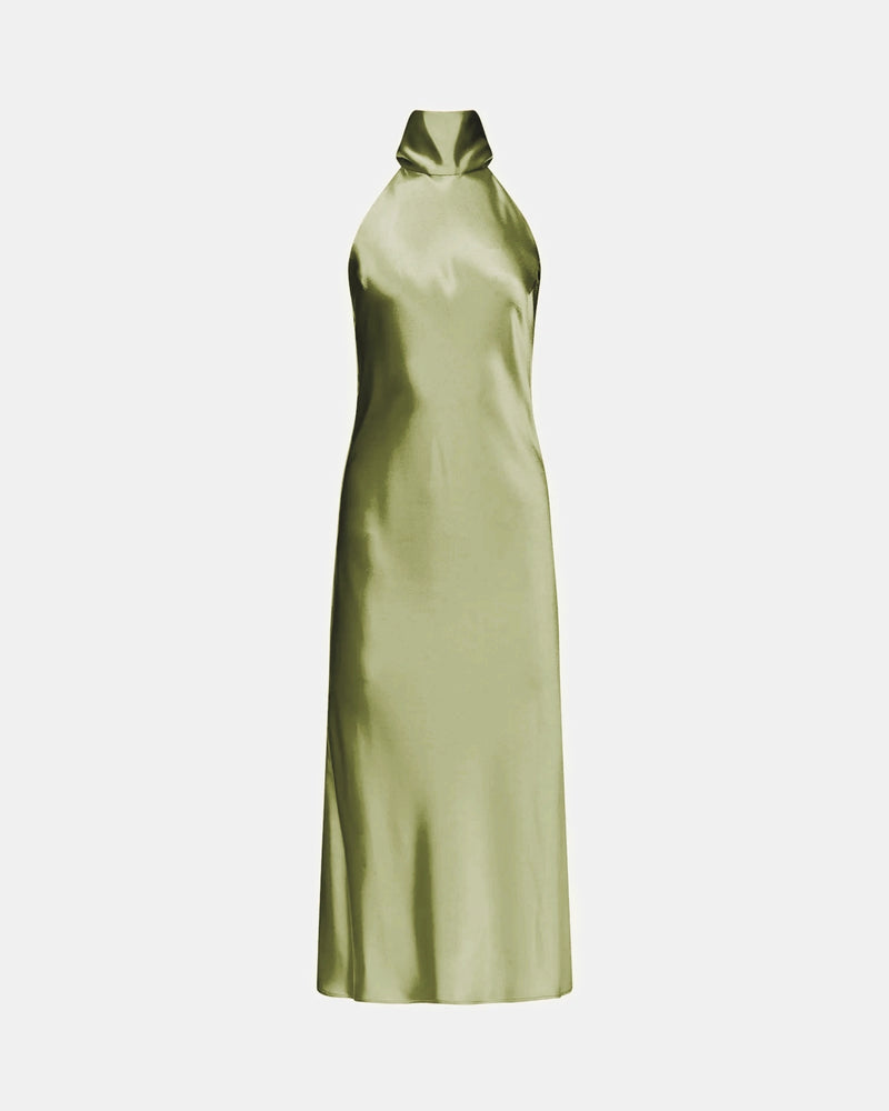 Cropped Sienna Dress - Dark Moss