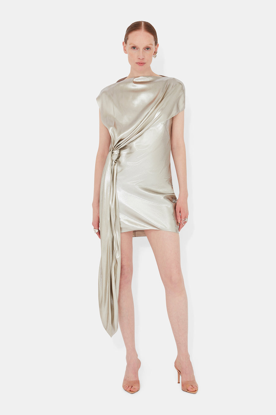 Auriga Dress - White Gold