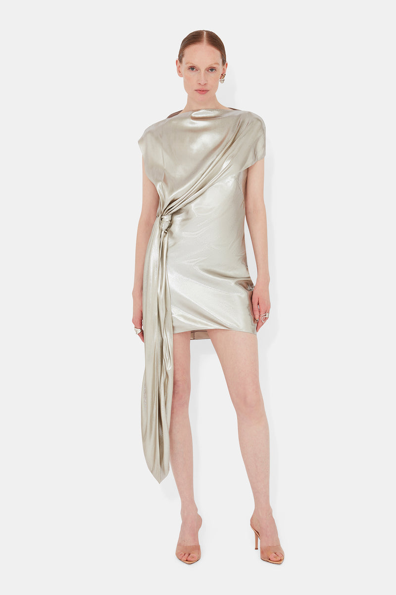 Auriga Dress - White Gold