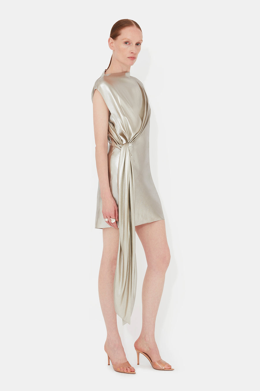 Auriga Dress - White Gold