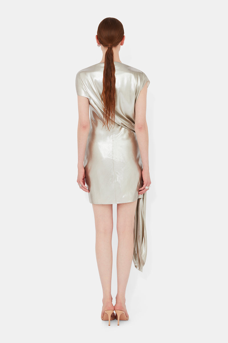 Auriga Dress - White Gold