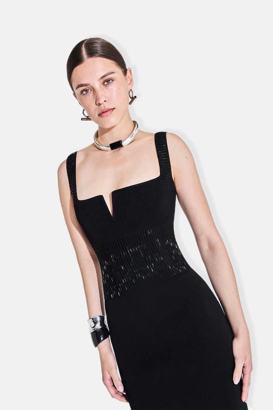 Mirrored Orion Dress - Black