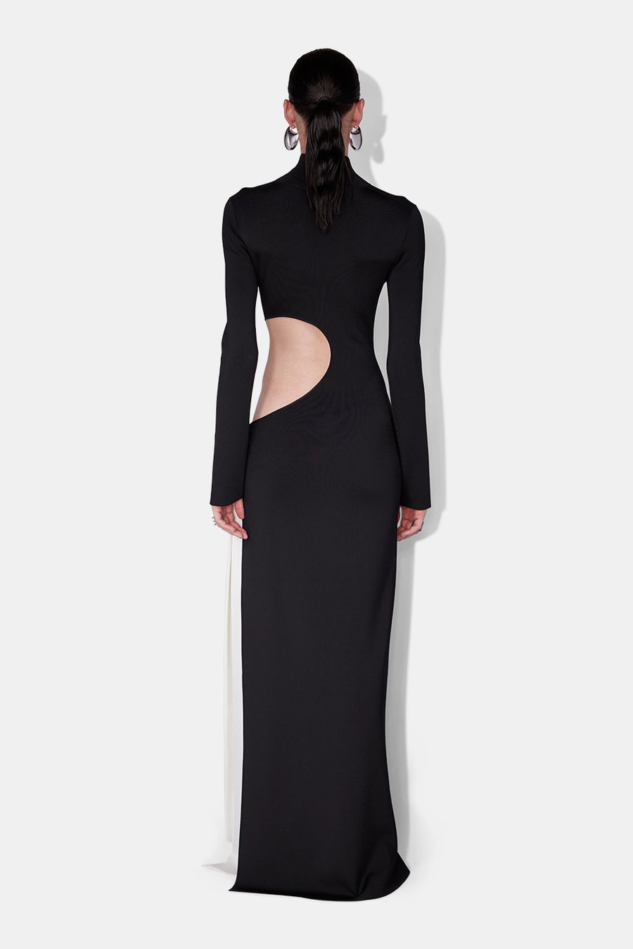 Twisted Cindy Dress - Black &amp; White