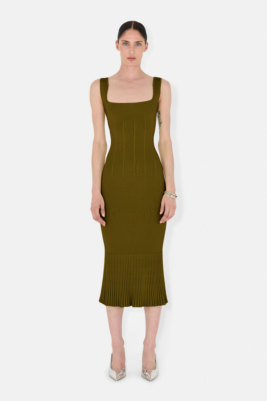 Atalanta Dress Short - Olive