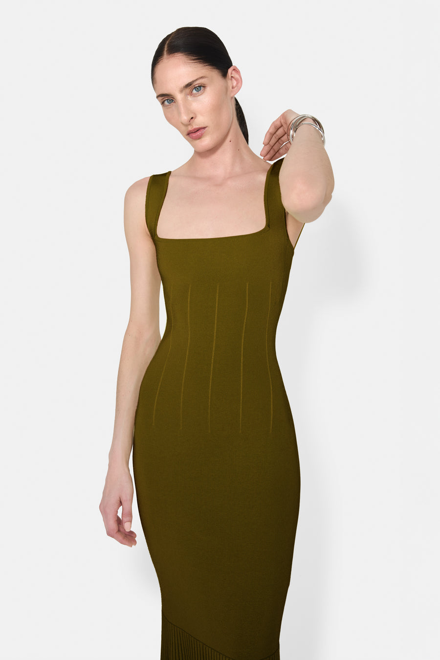 Atalanta Dress Short - Olive