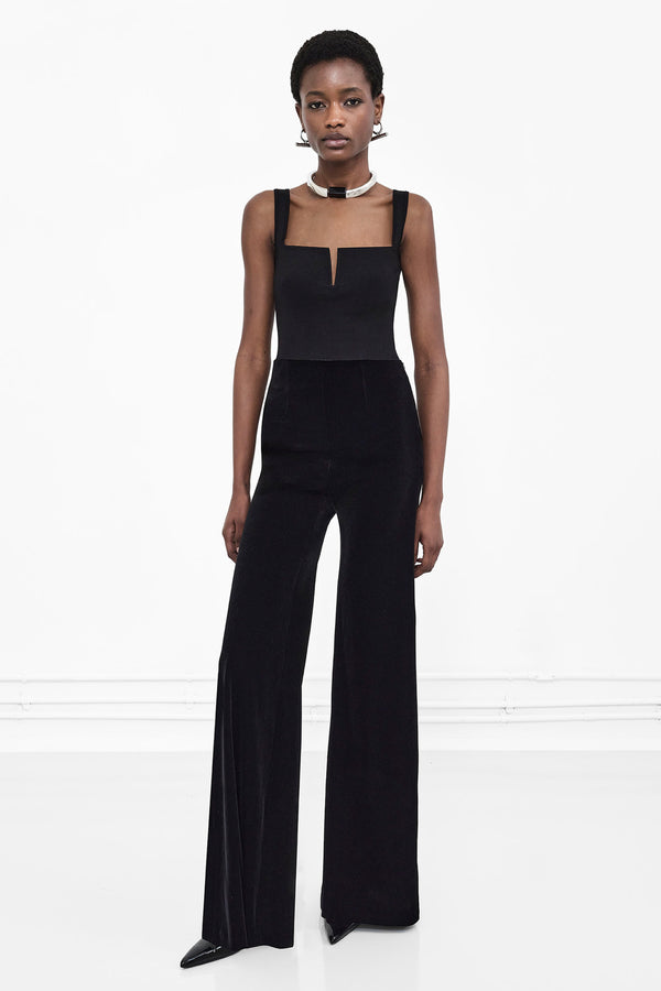 Winter Sun Velvet Trousers - Black