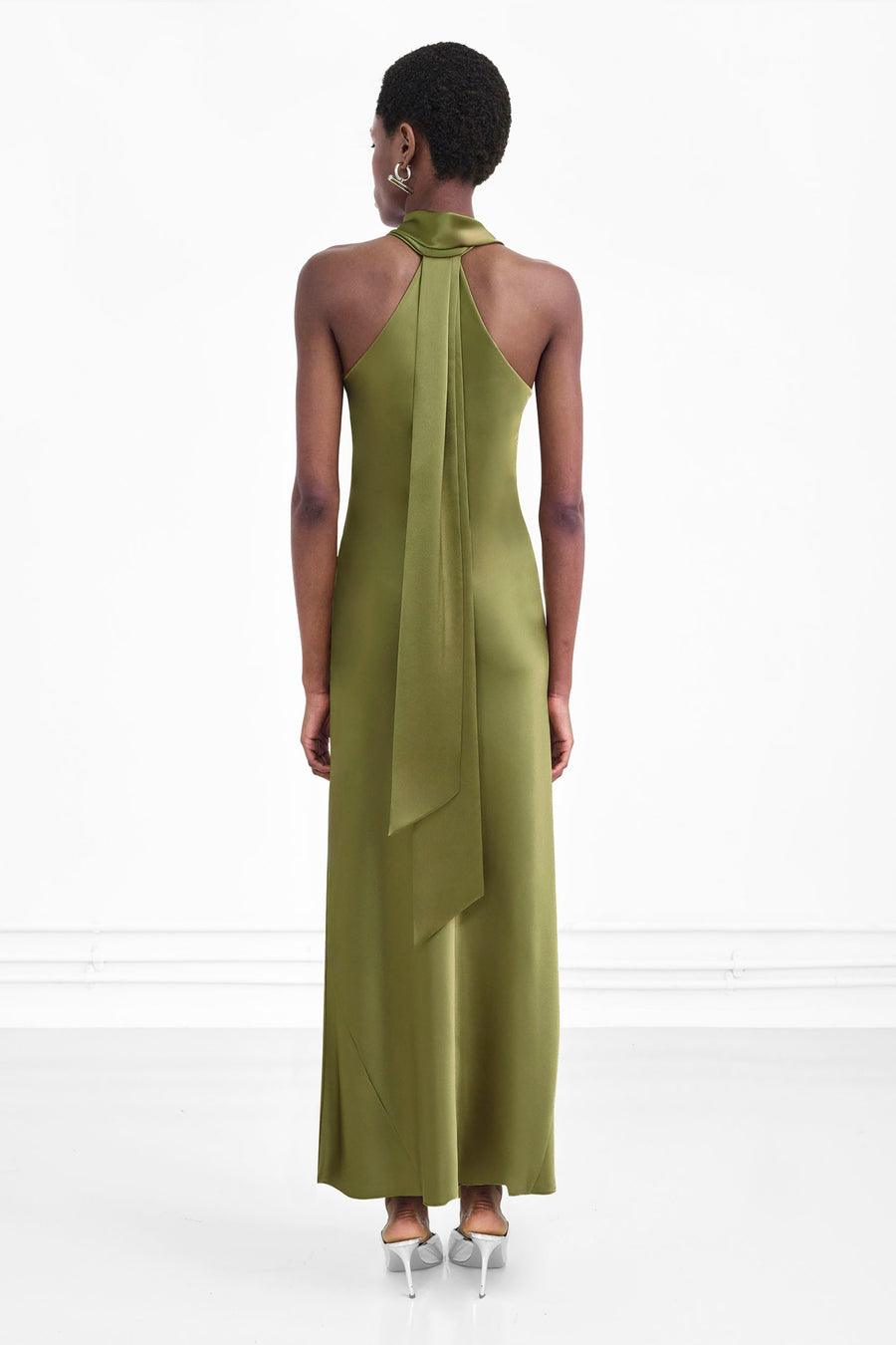 Cropped Pandora Dress - Olive