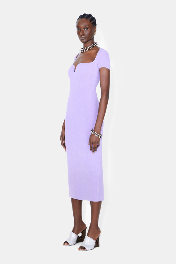 Short Sleeve Gaia Dress - Lilac