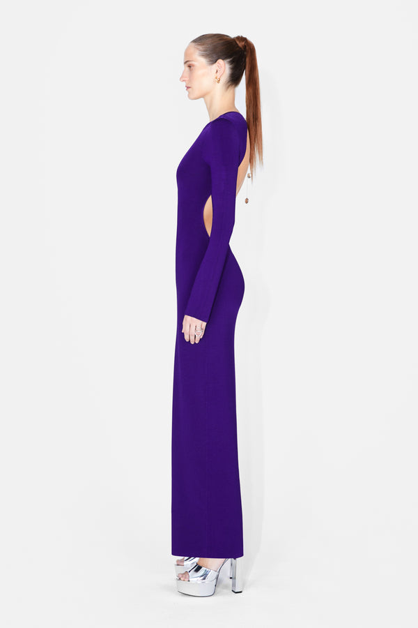 Globe Chain Vega Dress - Purple