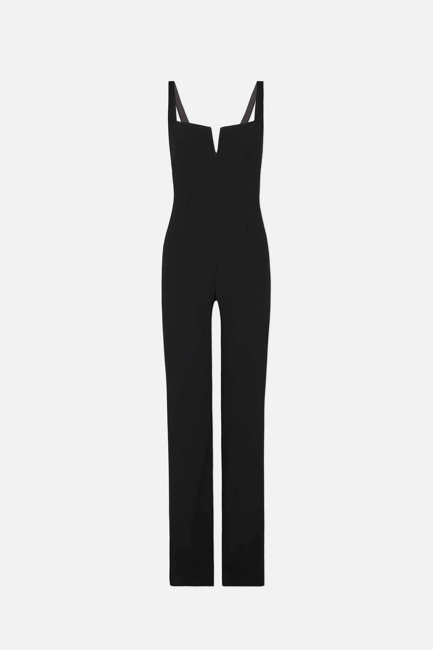 Designer Signature Black Corset Jumpsuit Luxury Eveningwear Jumpsuits Galvan London