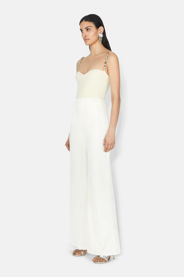 Velvet Bridal Trousers - Off White