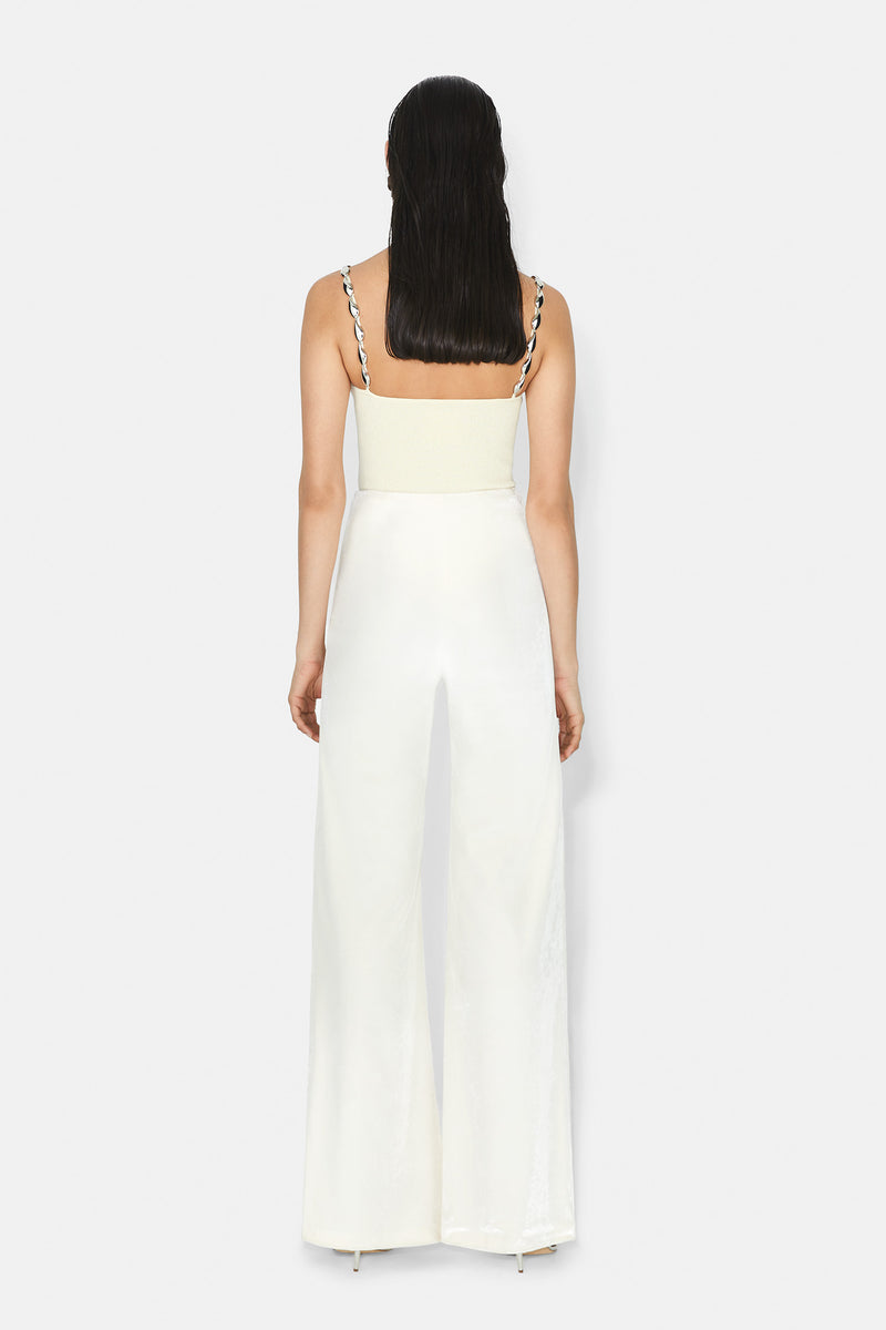 Velvet Bridal Trousers - Off White