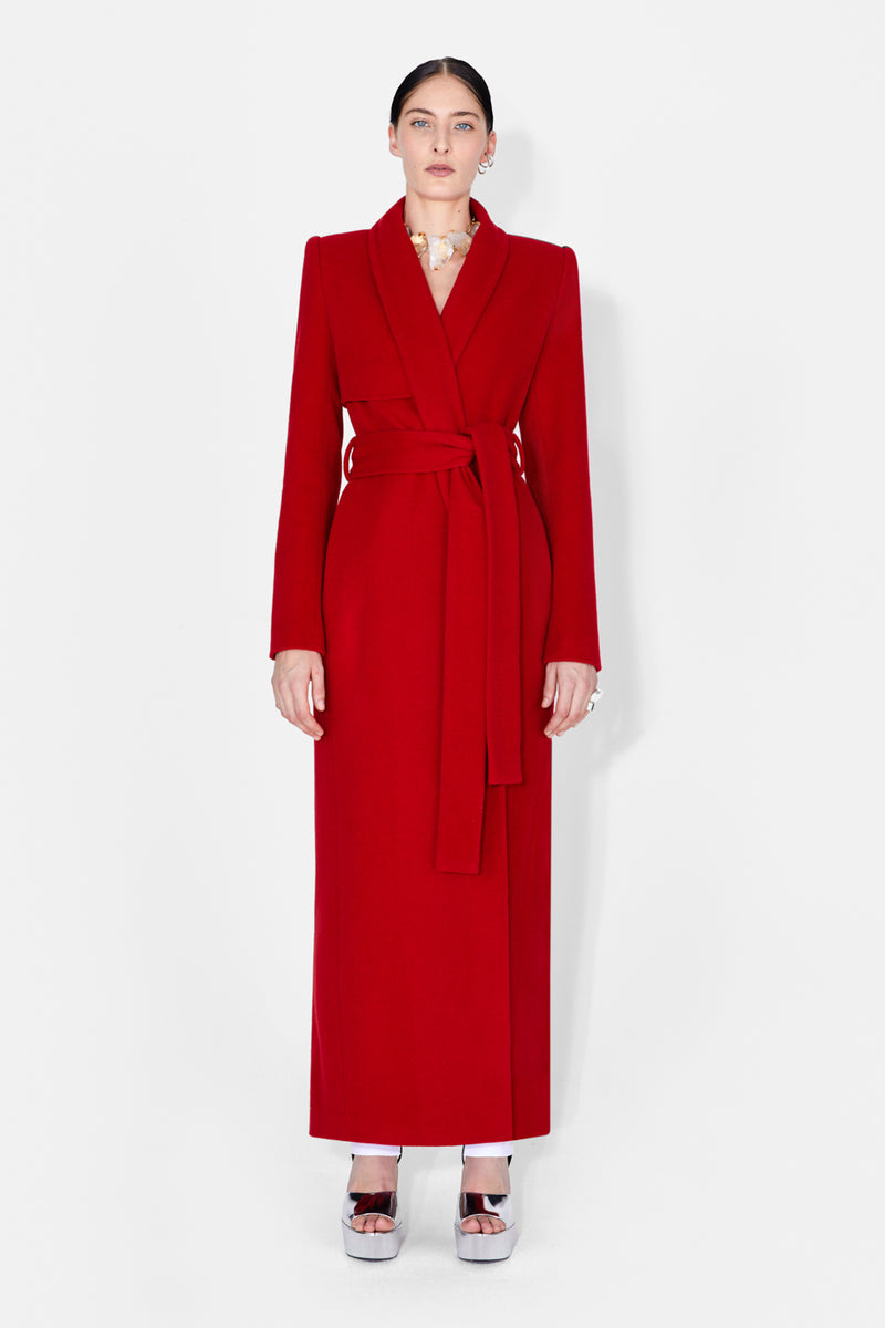 Trench Coat - Cardinal Red