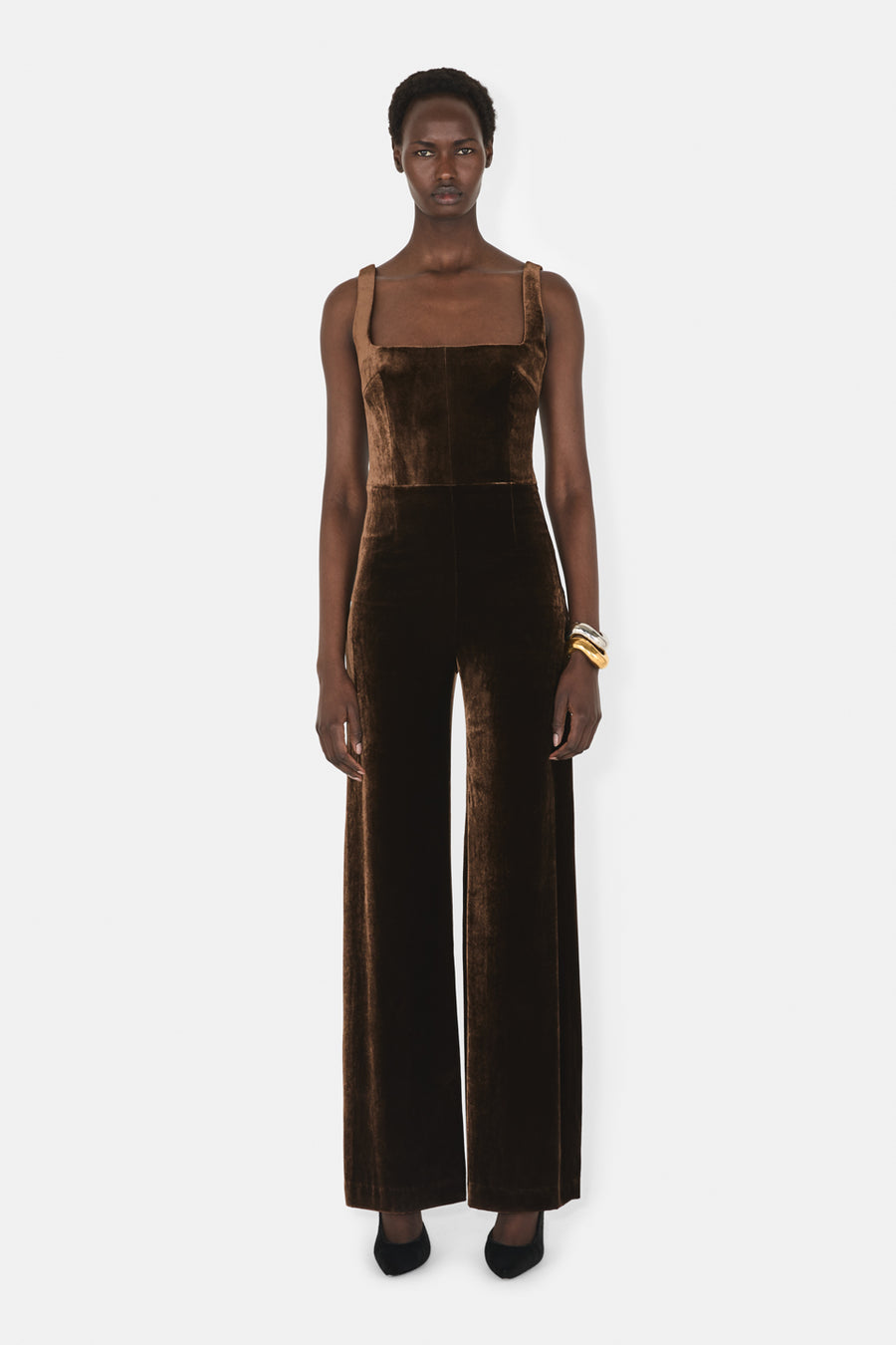VESPER JUMPSUIT - CHOCOLATE