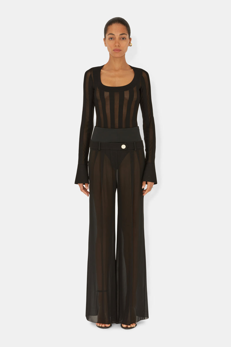 Strata Georgette Trousers - Black