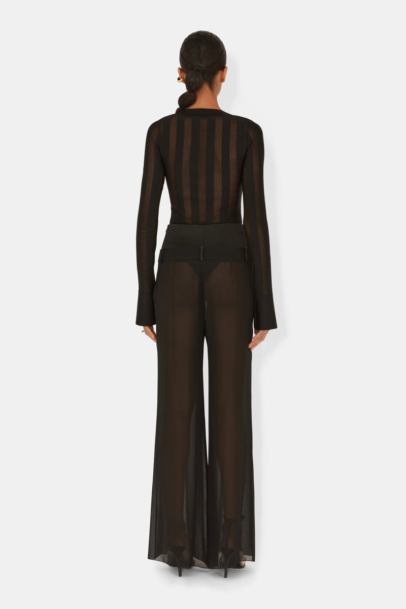 Strata Georgette Trousers - Black