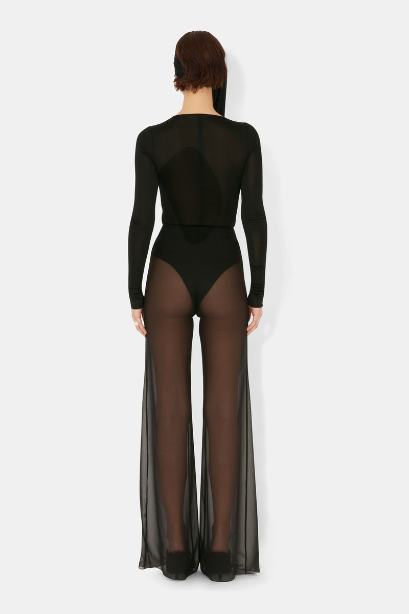 Lily Vine Lace Bustier Body - Black