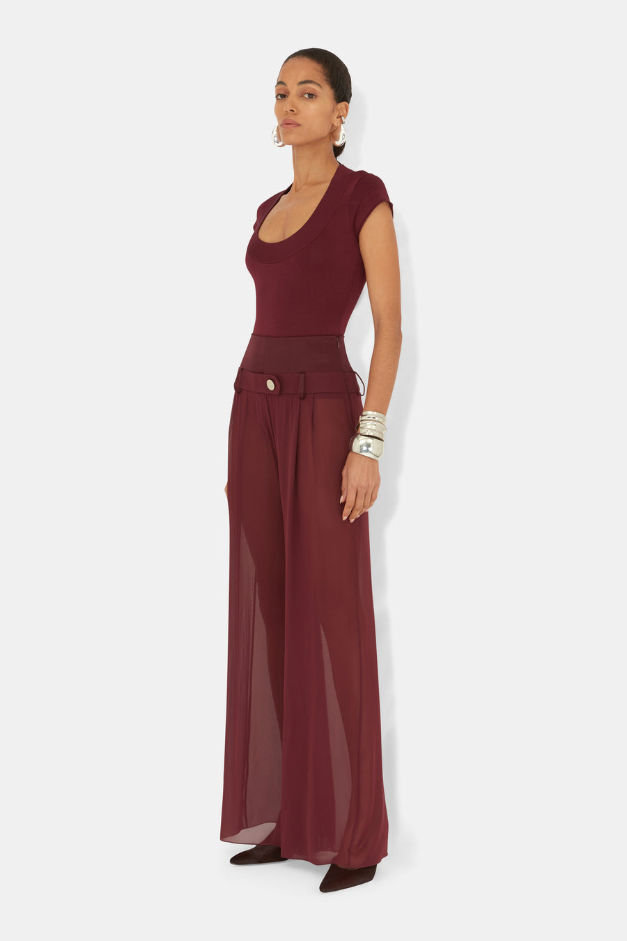 Sasha Capsleeve Body - Mahogany