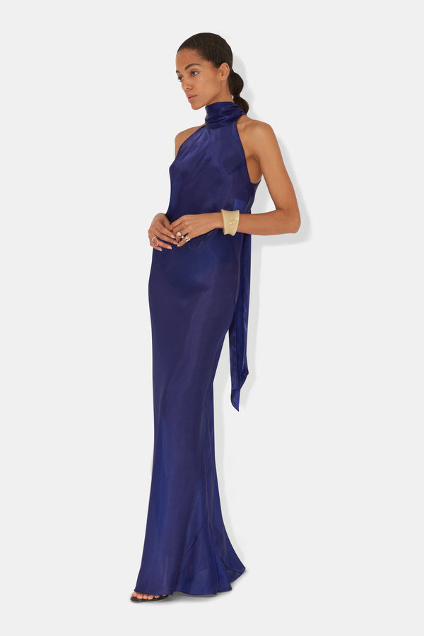 Organza Sienna Gown - Lapis Lazuli