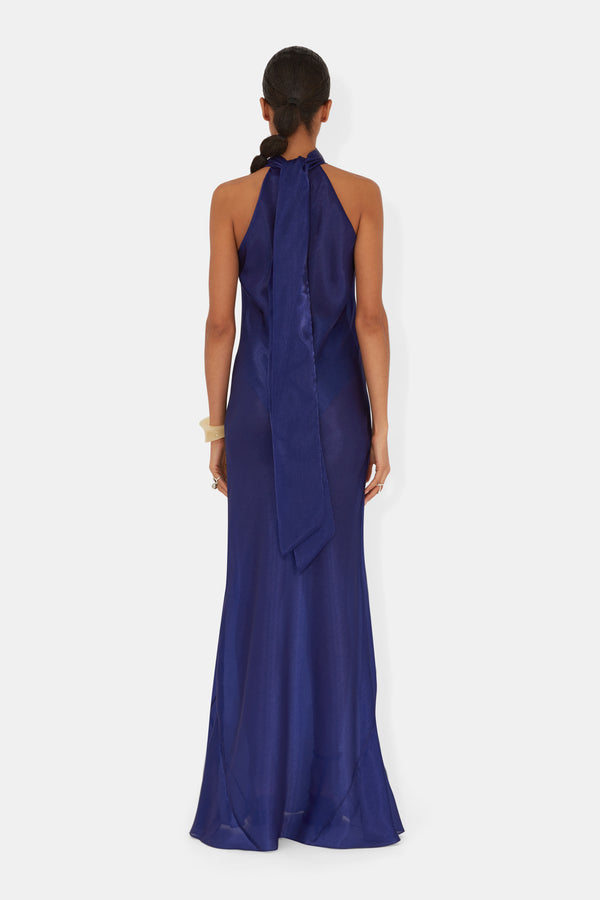Organza Sienna Gown - Lapis Lazuli