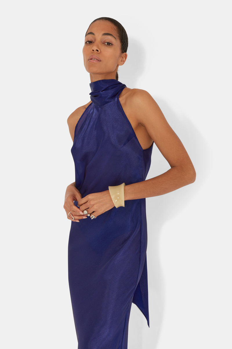 Organza Sienna Gown - Lapis Lazuli