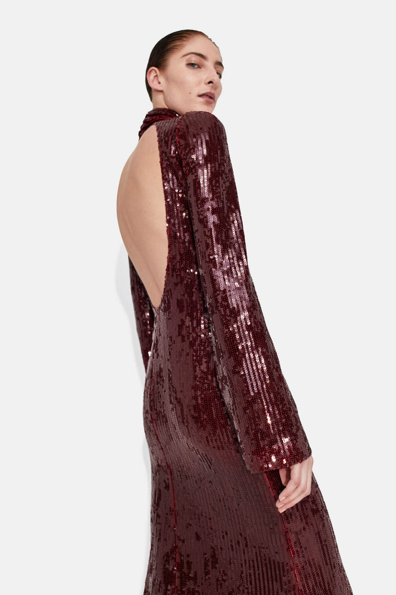 Orb Dress - Blood Red