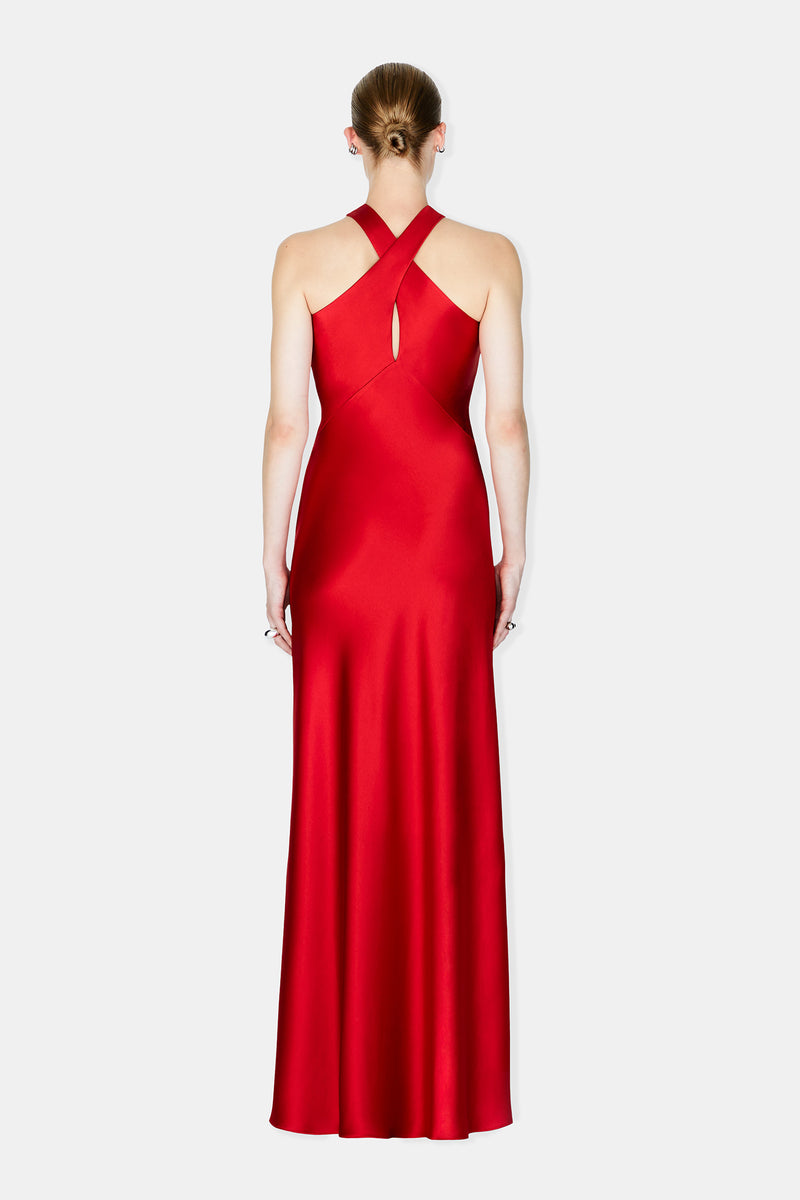 Evelyn Dress - Cardinal Red