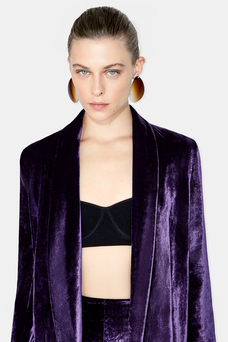 Velvet Julianne Blazer - Blackurrant