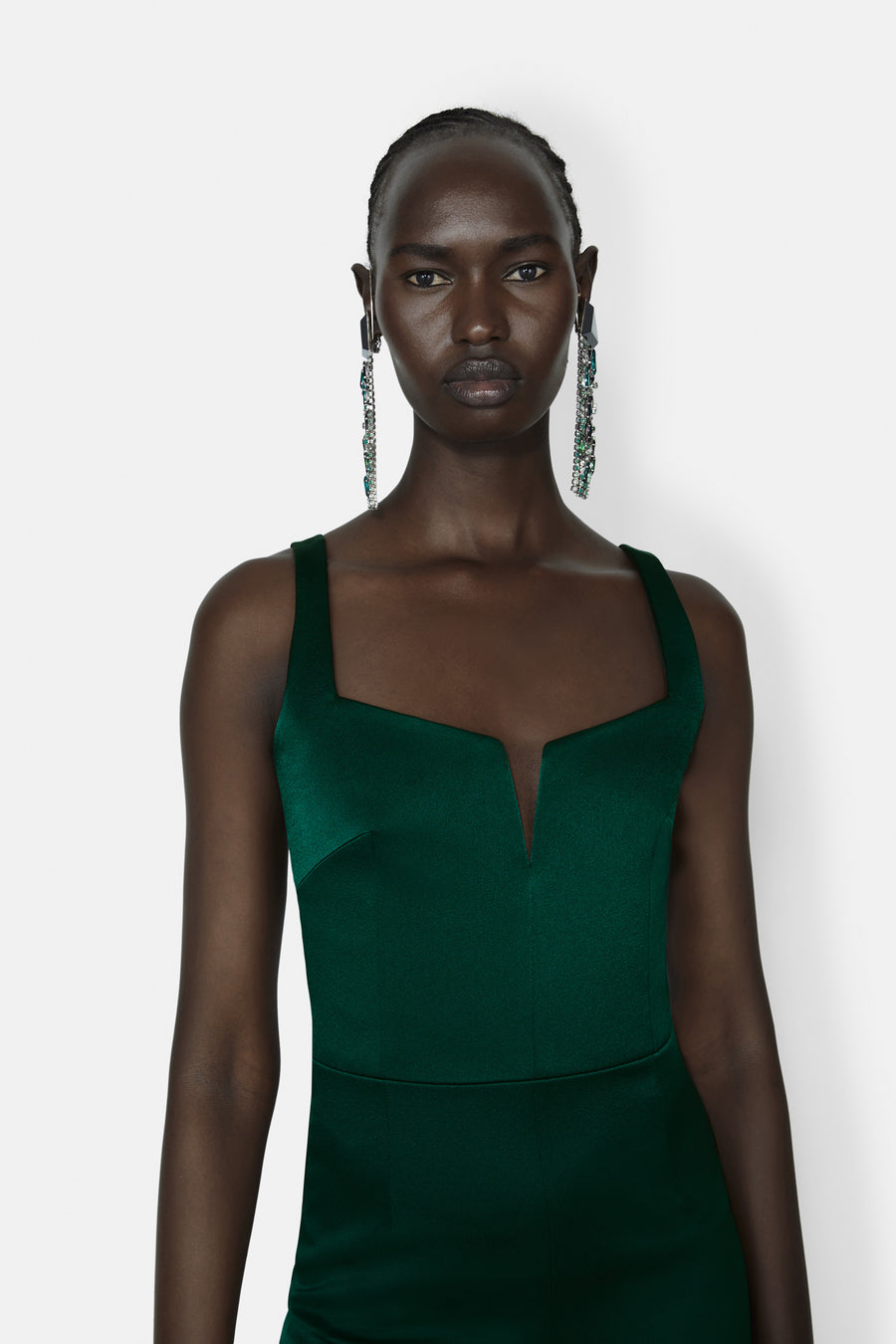 Wide Leg Corset Jumpsuit - Pine