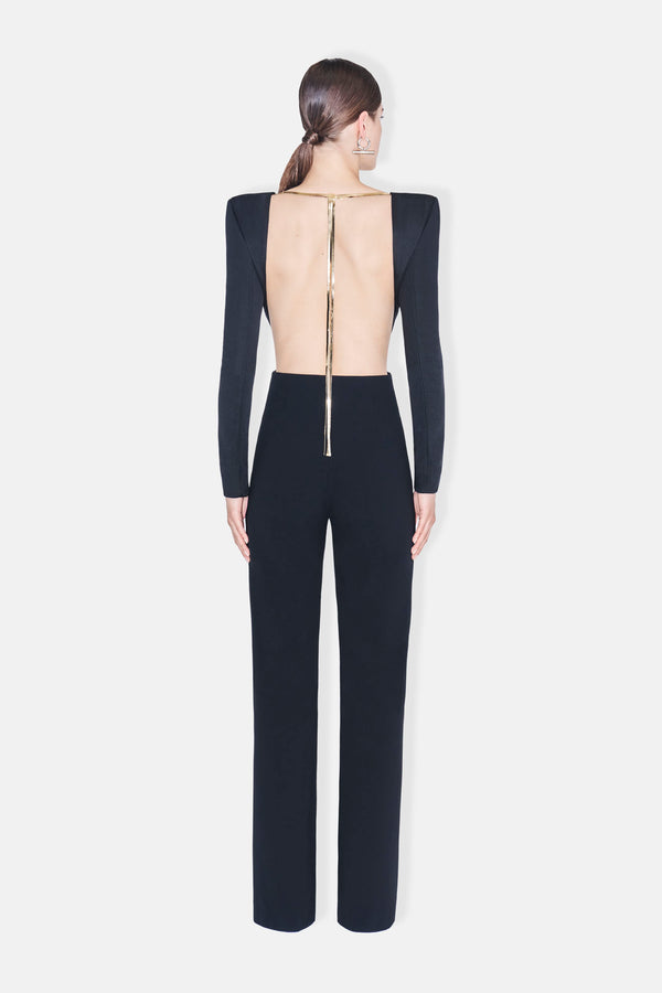 Liquid Chain Jumpsuit - Black