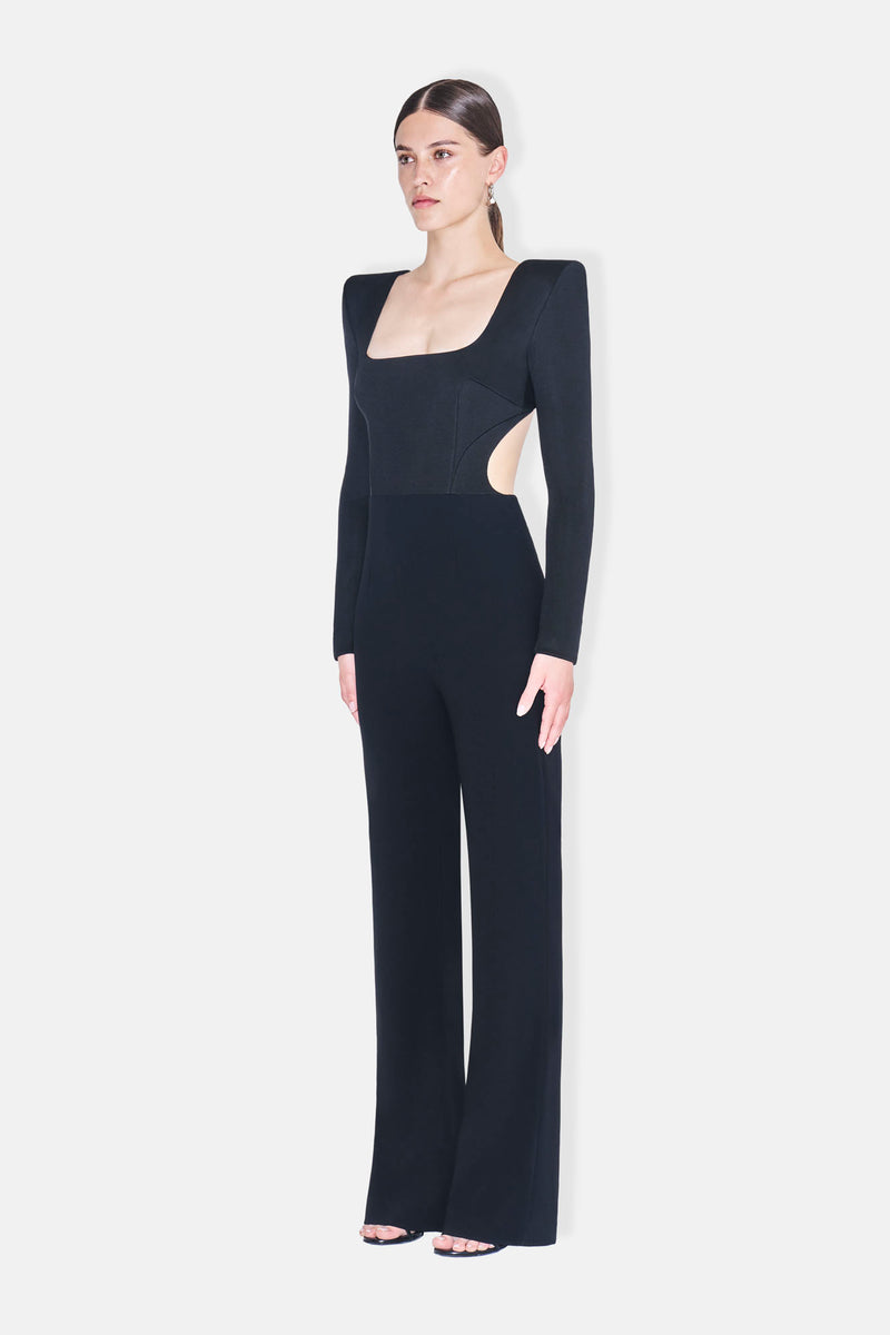 Liquid Chain Jumpsuit - Black