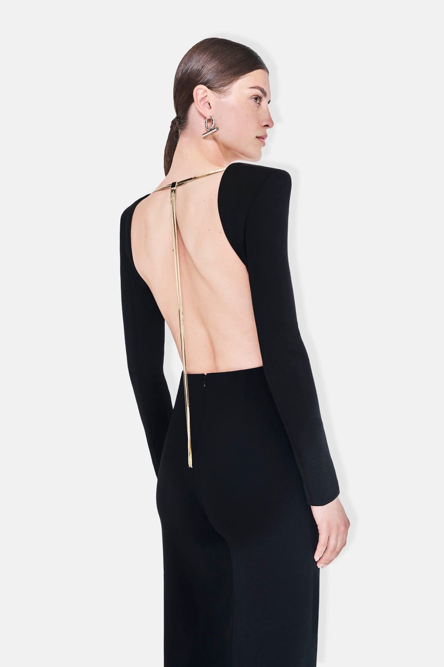 Liquid Chain Jumpsuit - Black
