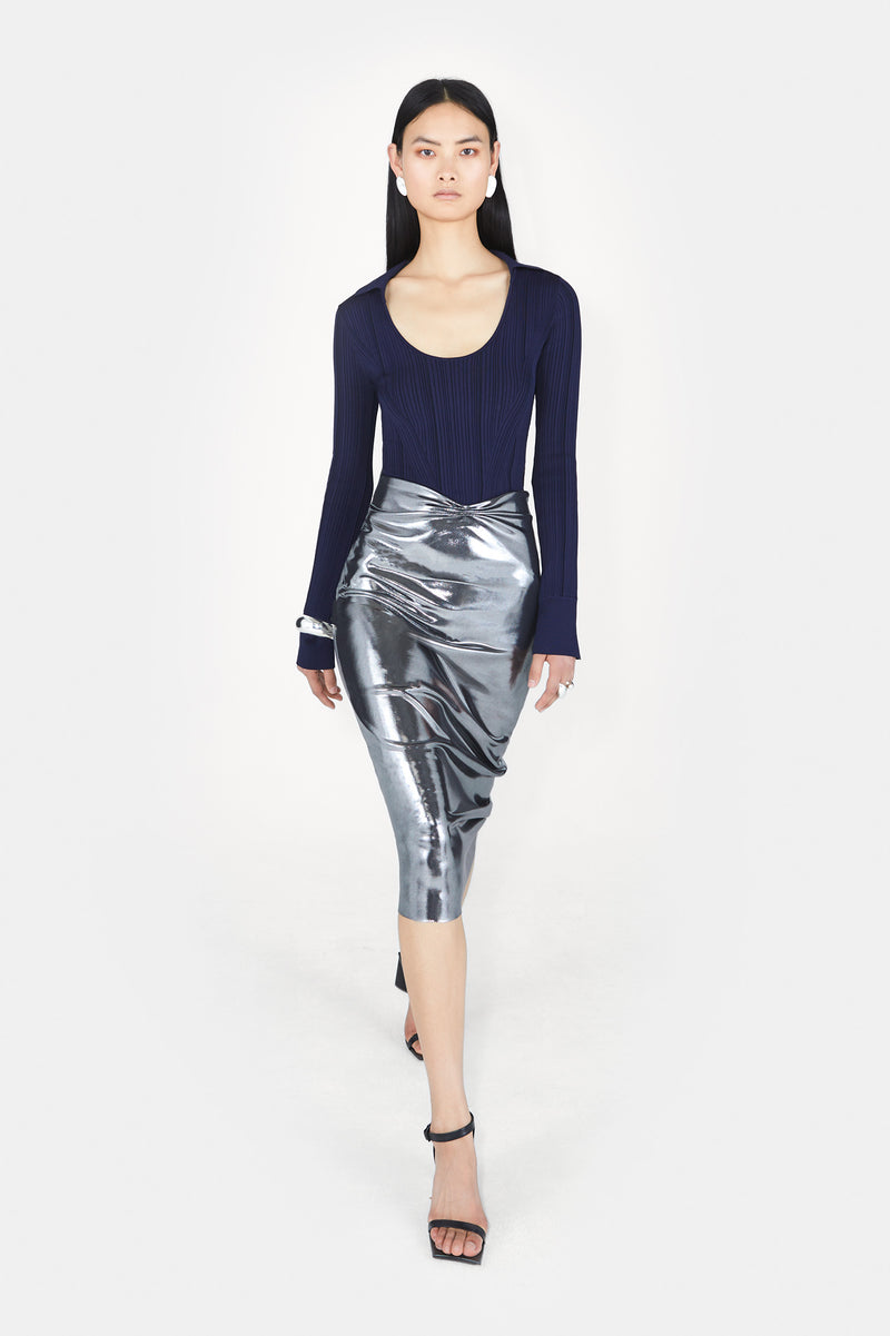 Galvanized Skirt - Silver