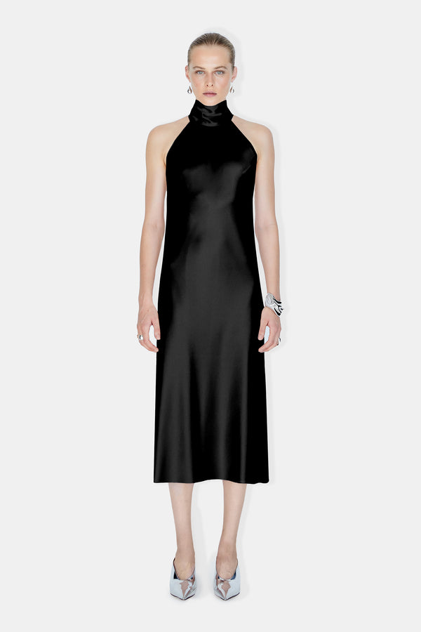 Cropped Sienna Dress - Black