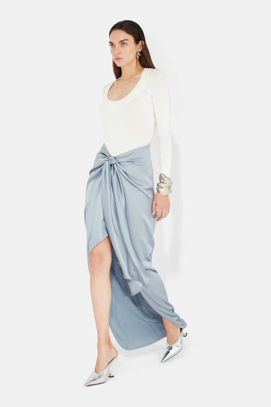 De Lovie Skirt - Dove Blue