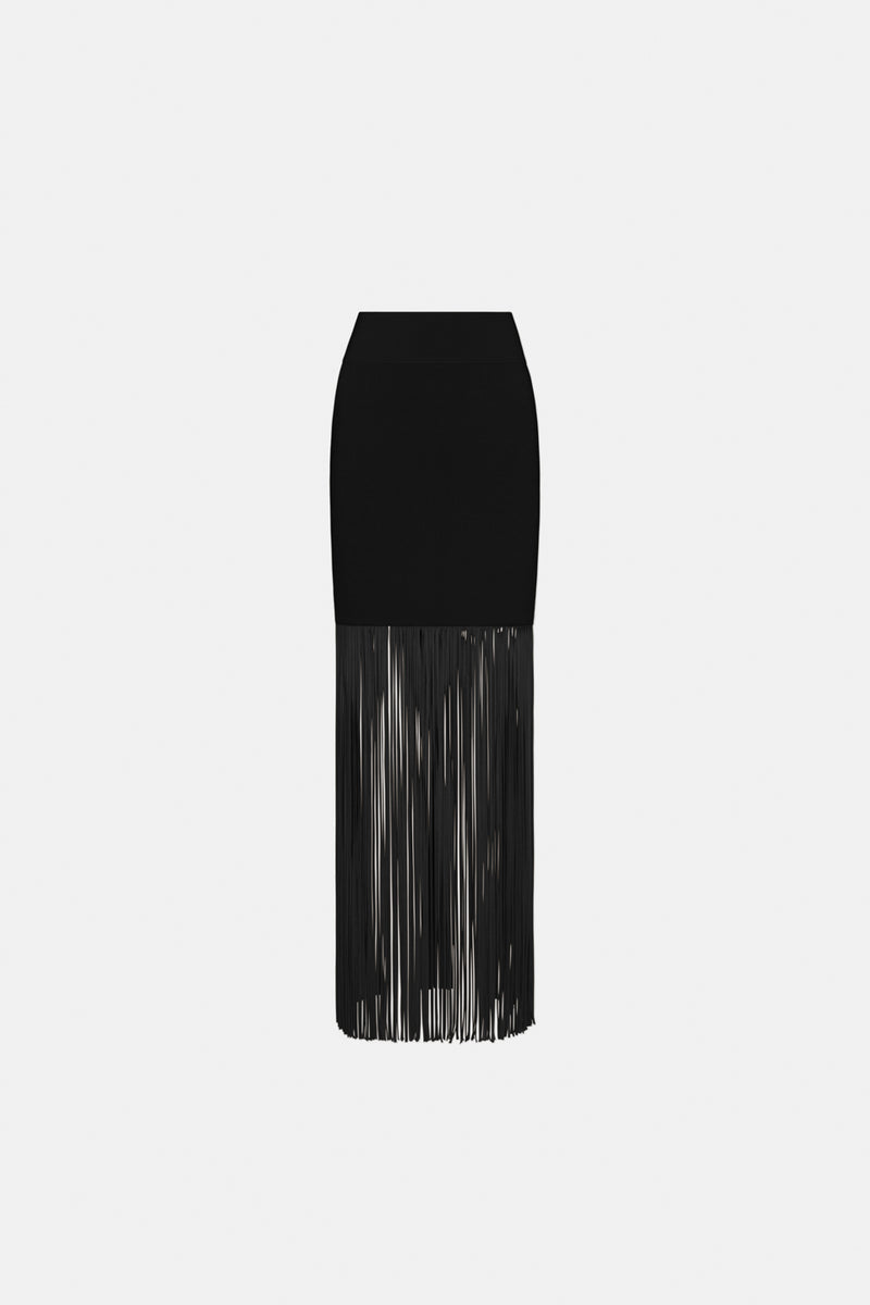 Fringe Nyx Skirt - Black