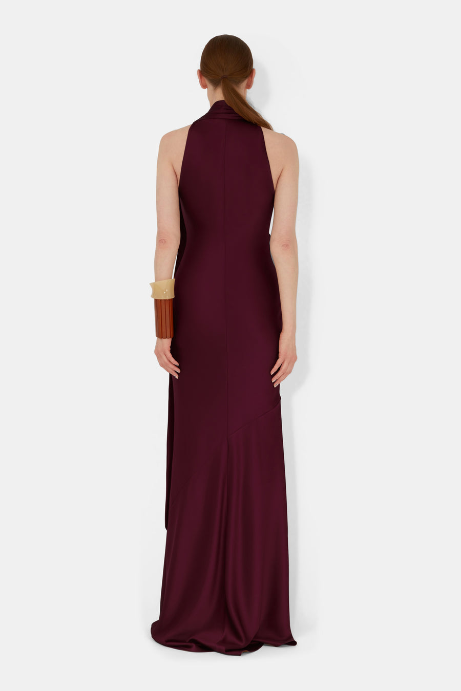 Delphinus Dress - Mahogany