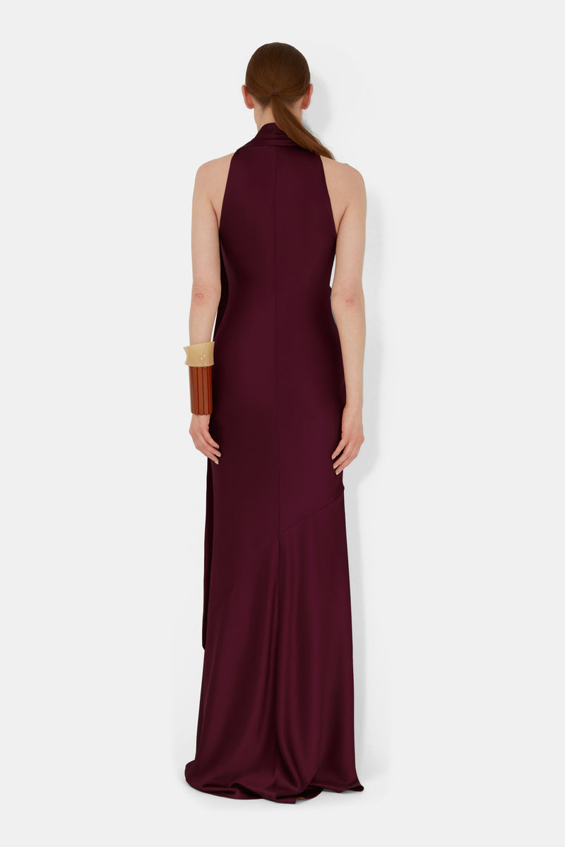 Delphinus Dress - Mahogany